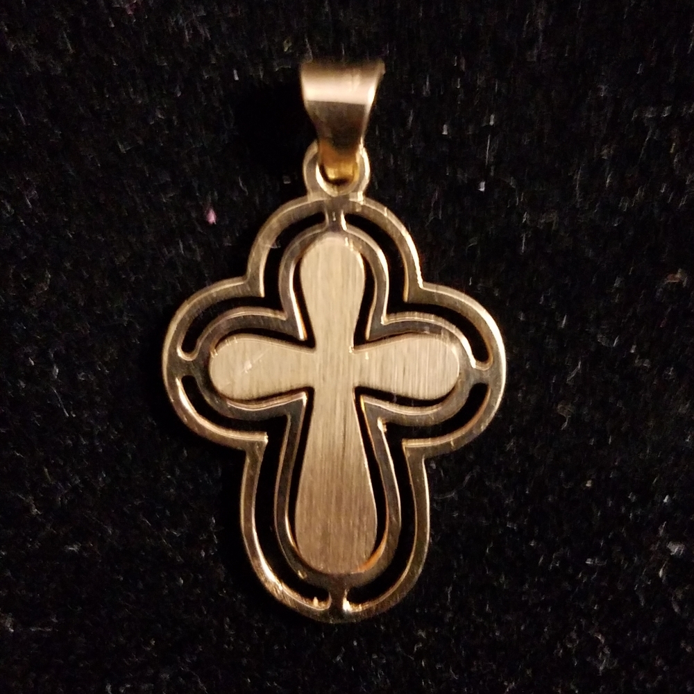 14k Gold Cross Pendant